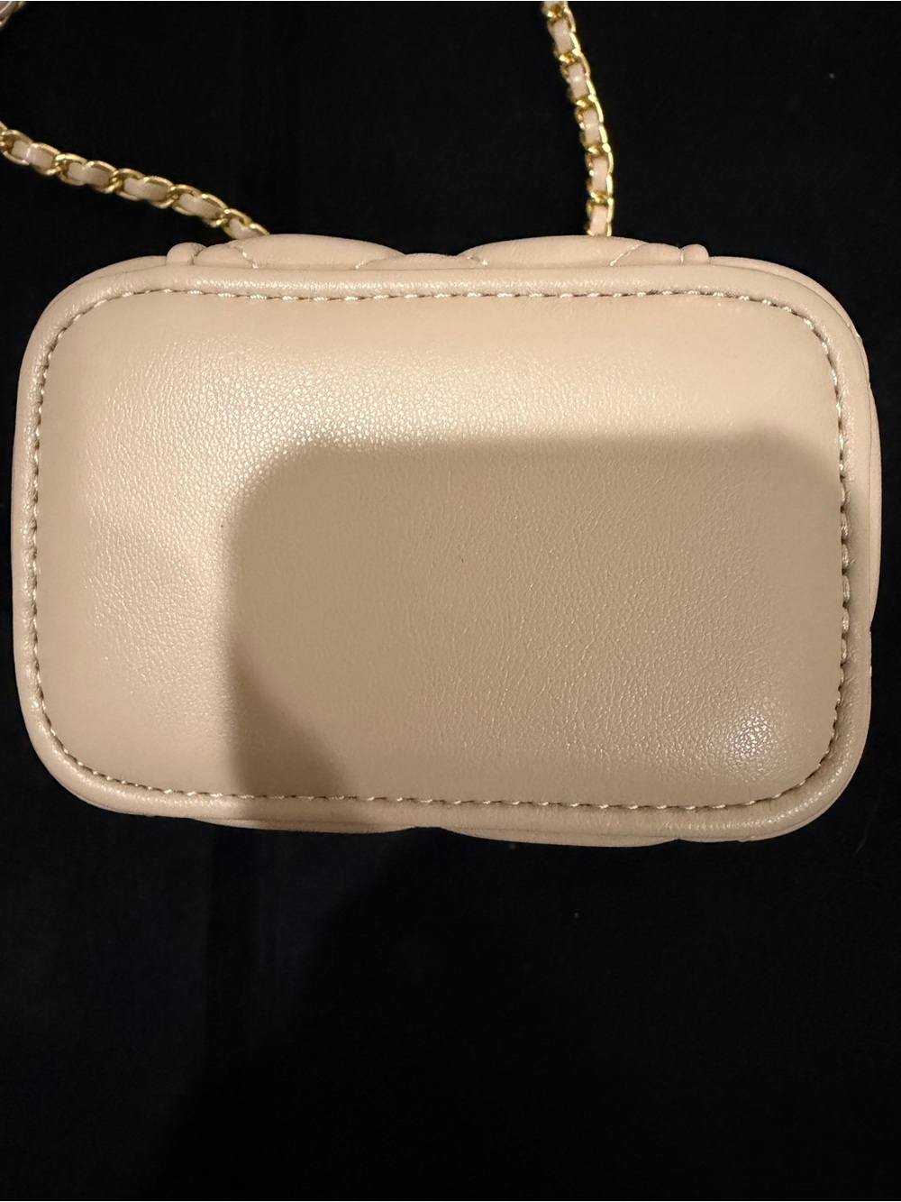 Chanel 2021 Beige Quilted Mini Crossbody Vanity Pouch - Picture 3 of 8